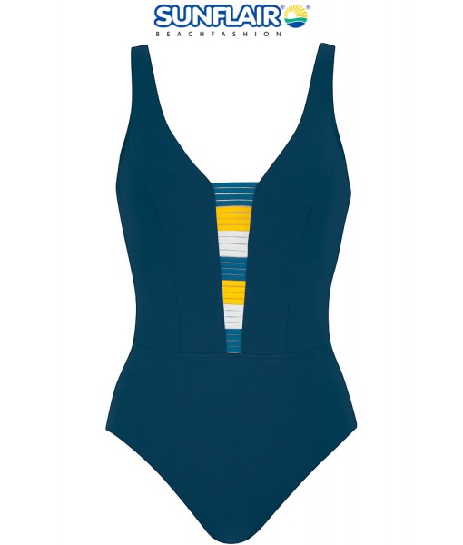 Blue one-piece swimsuit-Sunflair